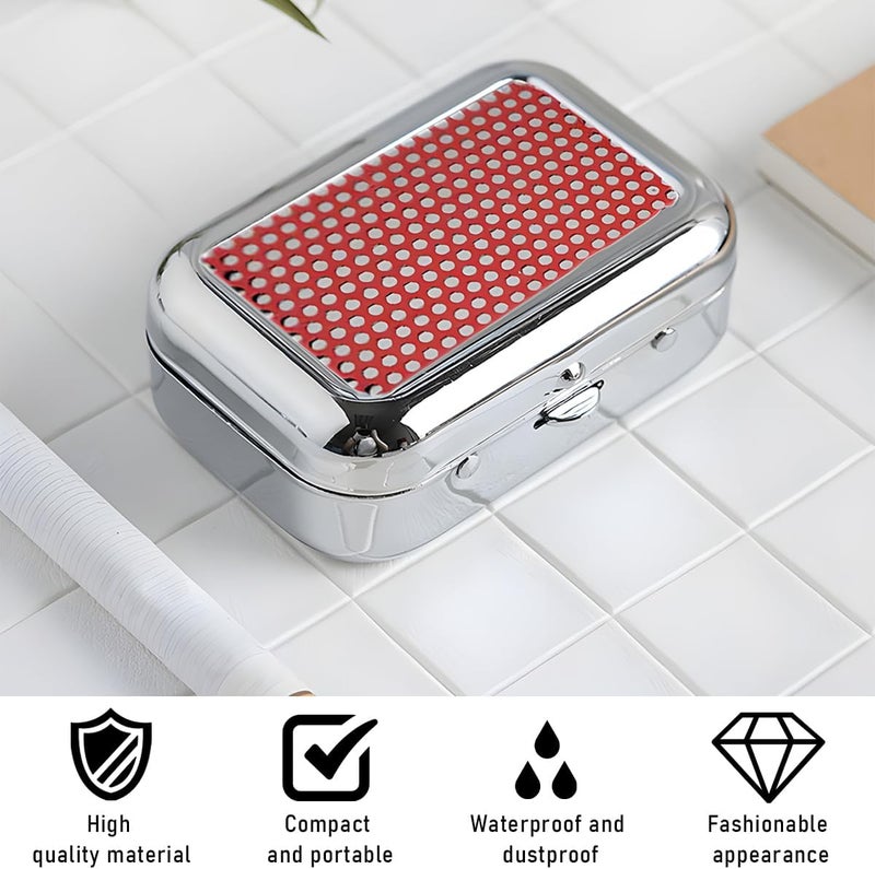 Yourkar Portable Ashtrays, Stainless Steel Carry-on Mini Ashtray with Windproof Lid, Portable Waterproof Creative Pocket Ashtray for Outdoor Cars, Universal Car Accessories (Red) - Image 4